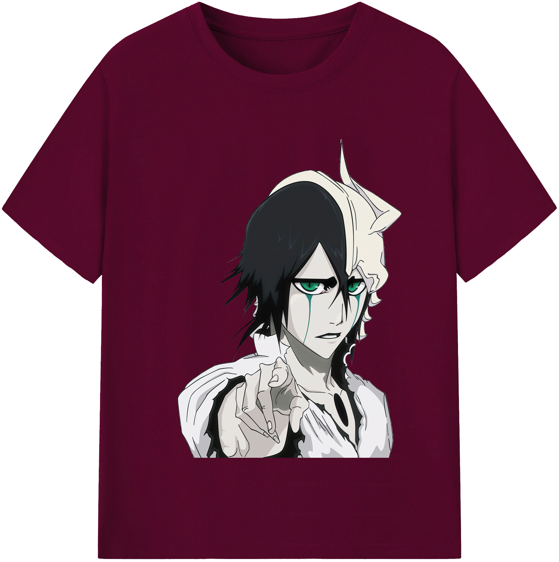 （画像用） ブリーチ ウルキオラ·シファー BLEACH Ulquiorra cifer レディースカジュアルプリントTシャツ（綿100％）